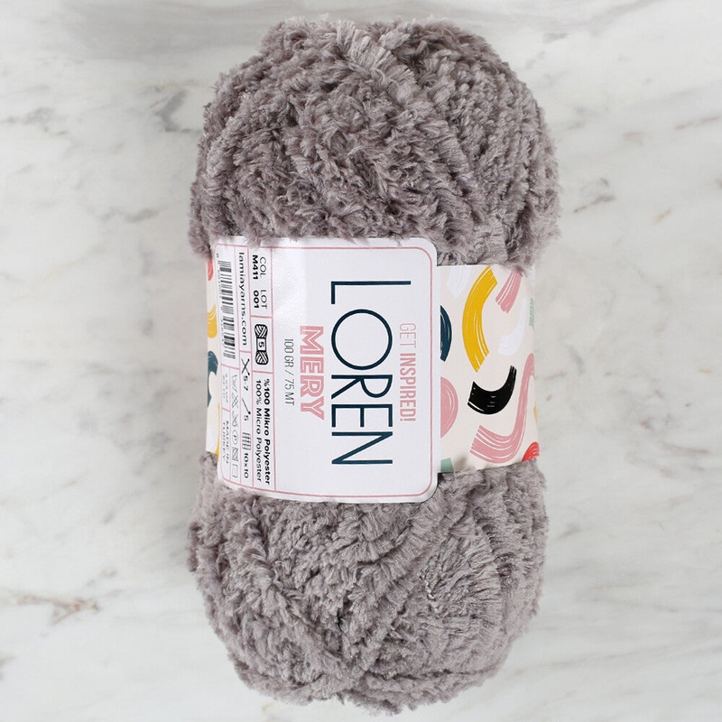 Loren Mery Yarn, Grey – M411