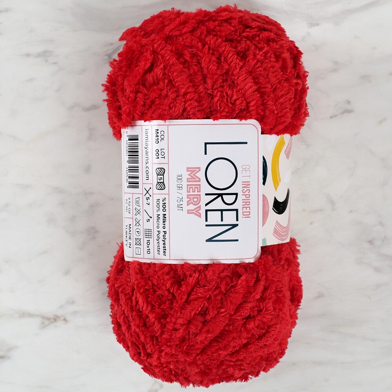 Loren Mery Yarn, Red – M410