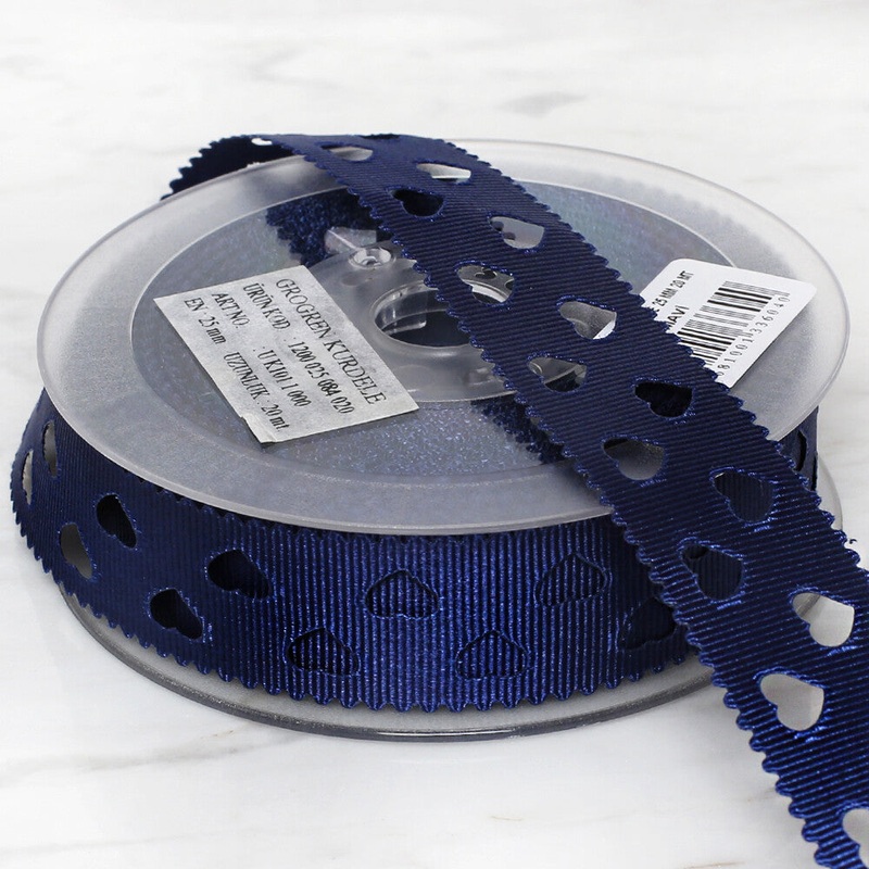 Uluta 2.5 cm 20 m Satin Ribbon, Blue