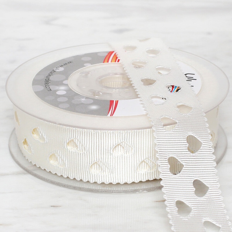 Uluta 2.5 cm 20 m Satin Ribbon, Cream