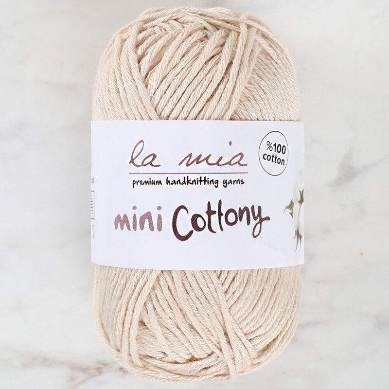 La Mia Mini Cottony 25 g Baby Yarn, Cream – L002