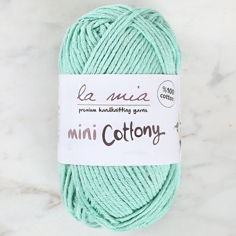 La Mia Mini Cottony 25 g Baby Yarn, Green – L012