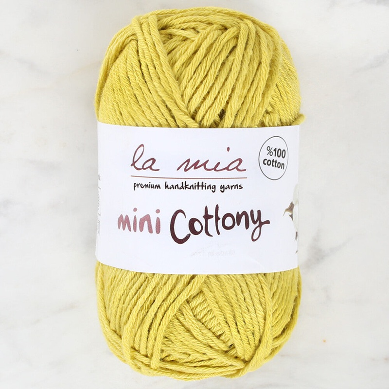 La Mia Mini Cottony 25 g Baby Yarn, Mustard – L189