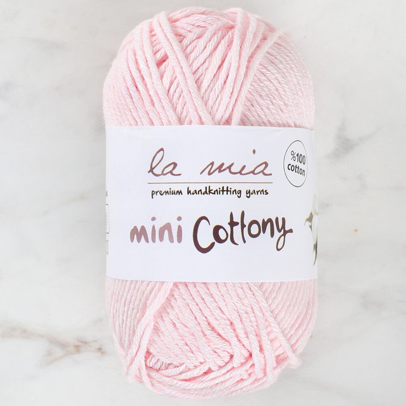 La Mia Mini Cottony 25 g Baby Yarn, Pink – L007