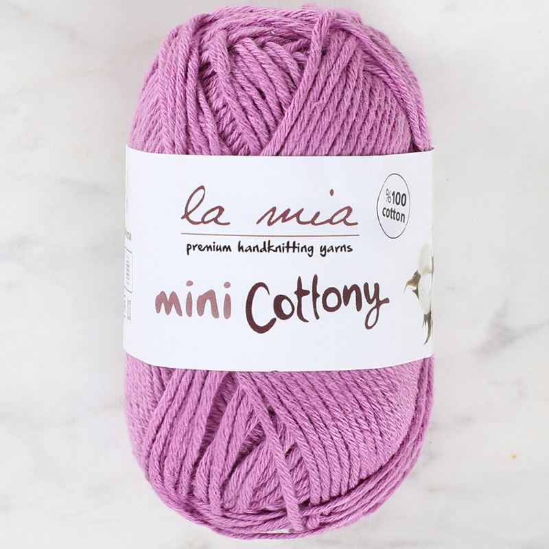 La Mia Mini Cottony 25g  Baby Yarn, Purple – L010