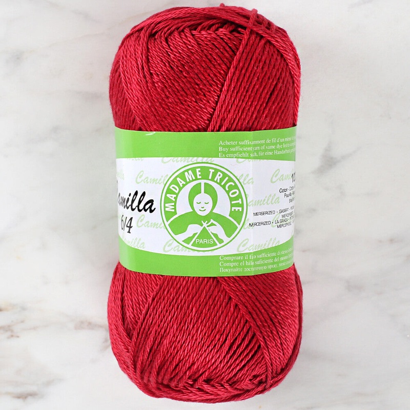 Madame Tricote Paris Camilla 50gr Koyu Yarn, Red – 4943