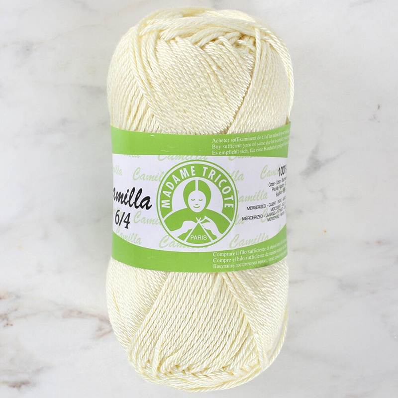 Madame Tricote Paris Camilla 50gr Yarn, Light Yellow – 5047