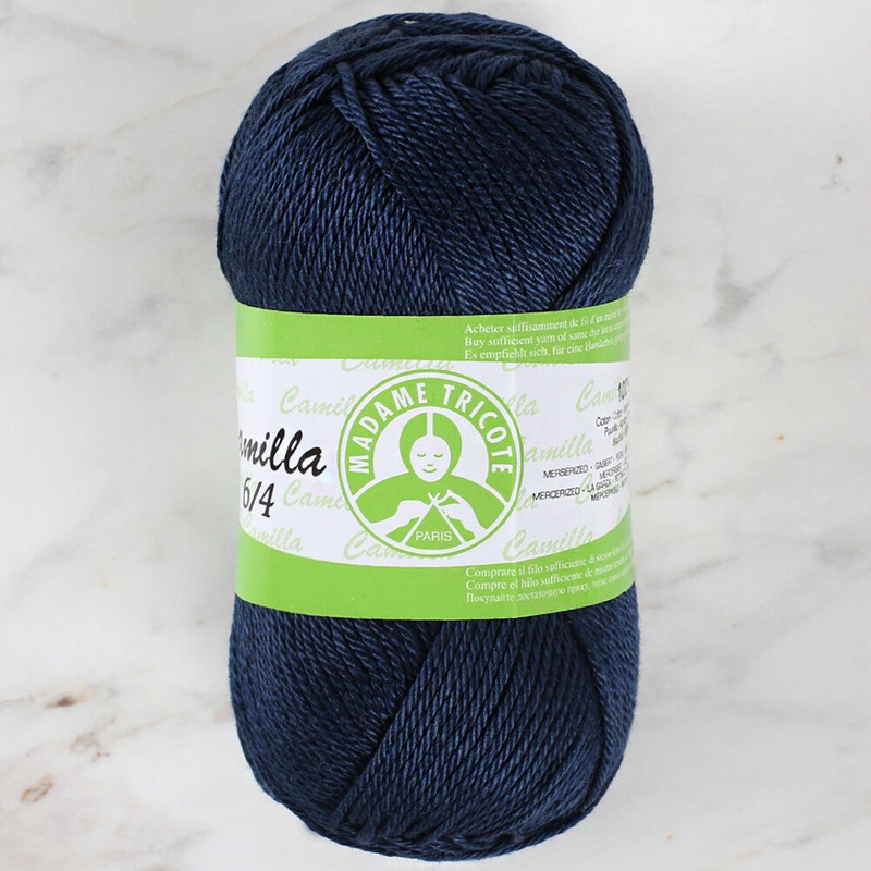 Madame Tricote Paris Camilla 50gr Yarn, Navy Blue – 5058