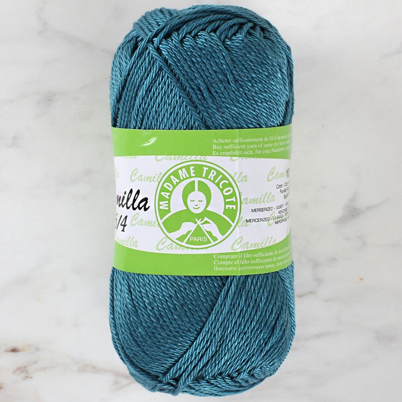 Madame Tricote Paris Camilla 50gr Yarn, Petrol Blue – 4936