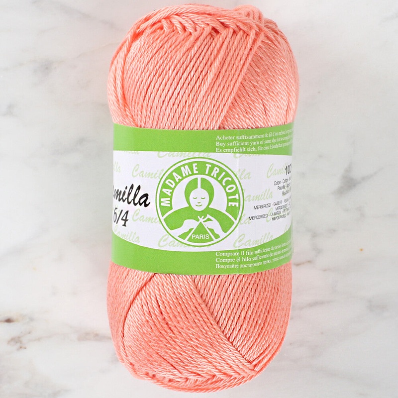 Madame Tricote Paris Camilla 50gr Yarn, Pinkish Orange – 4934