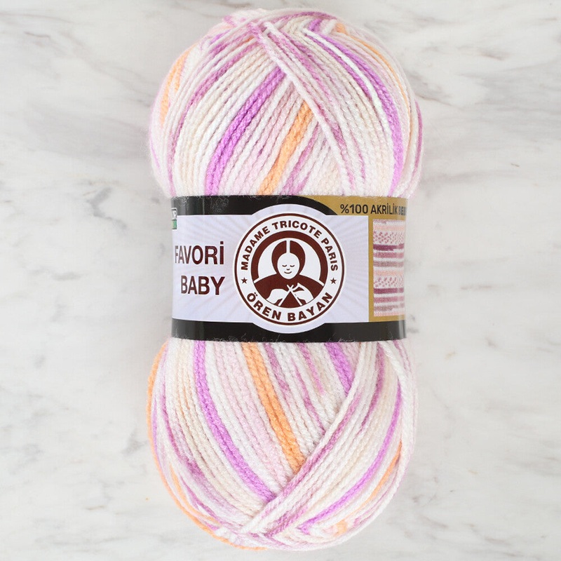Madame Tricote Paris Favori Baby Yarn, Variegated – 661