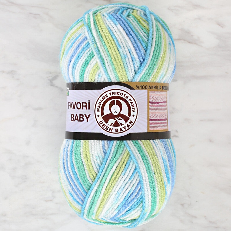 Madame Tricote Paris Favori Baby Yarn, Variegated – 662