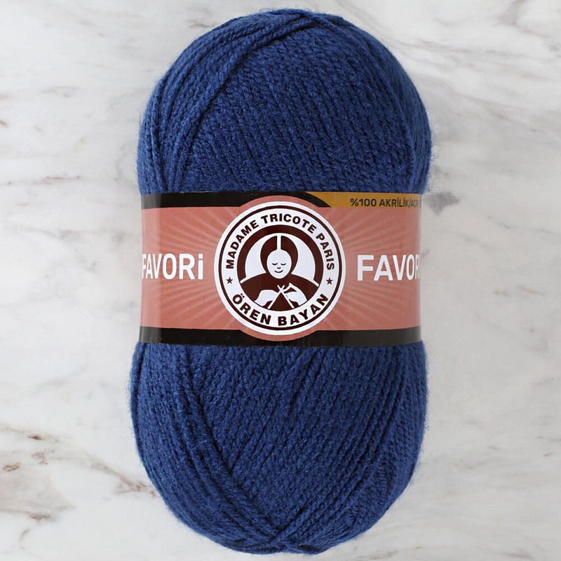Madame Tricote Paris Favori Yarn, Dark Blue – 150