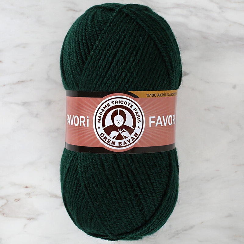 Madame Tricote Paris Favori Yarn, Dark Green – 088