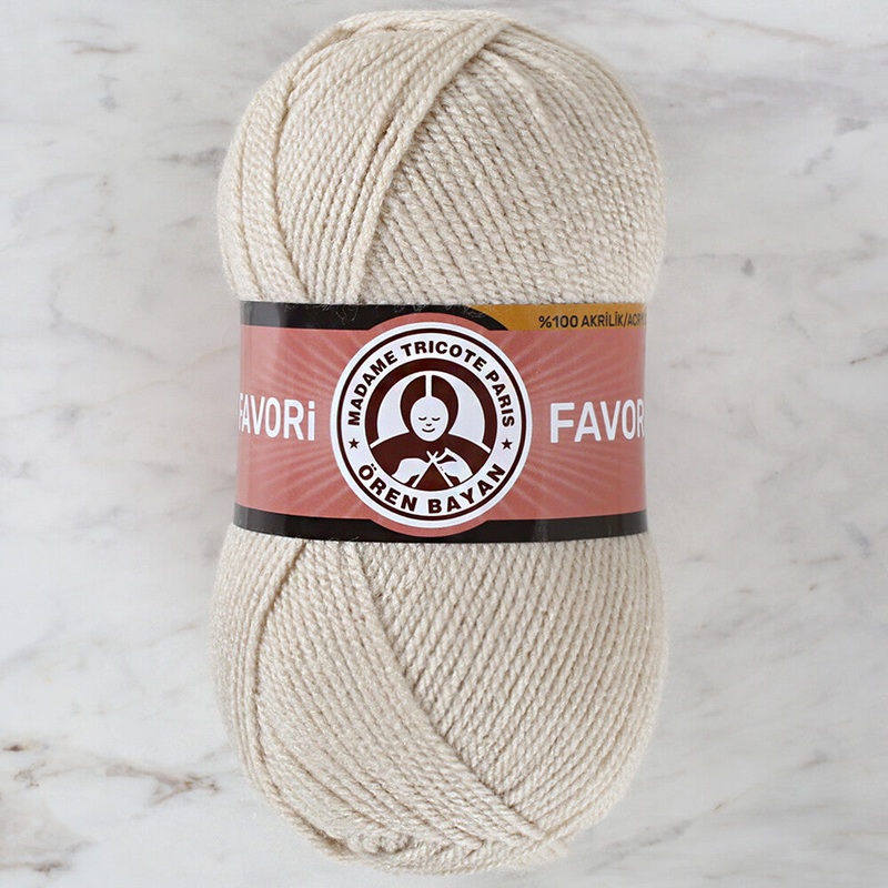 Madame Tricote Paris Favori Yarn, Light Beige – 078