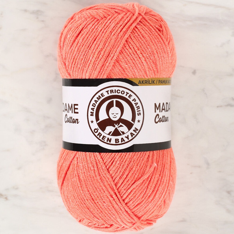 Madame Tricote Paris Madame Cotton Yarn, Orange – 038