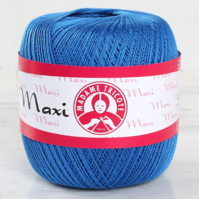 Madame Tricote Paris Maxi 10/3 Lace Thread, Blue – 4935- 328