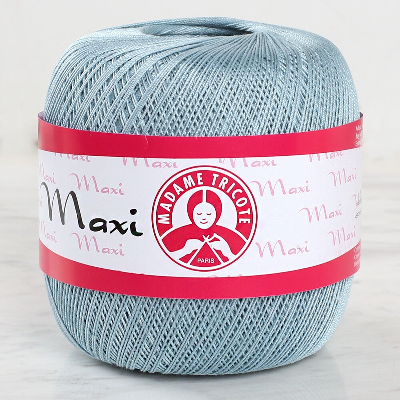Madame Tricote Paris Maxi 10/3 Lace Thread, Light Blue – 4932- 328