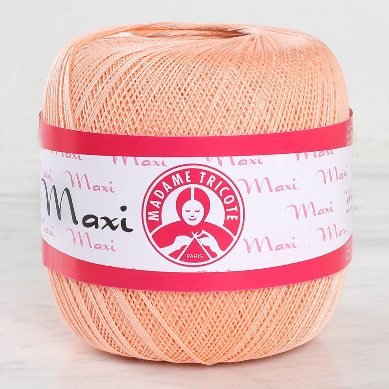 Madame Tricote Paris Maxi 10/3 Lace Thread, Orange – 6322- 328