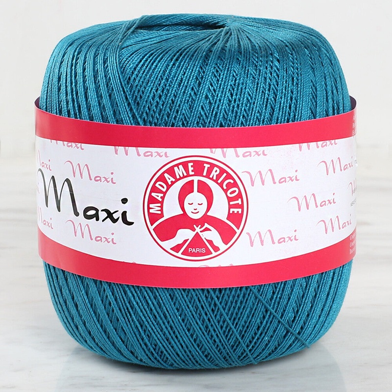 Madame Tricote Paris Maxi 10/3 Lace Thread, Petrol Blue – 4938- 328