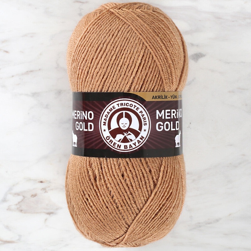 Madame Tricote Paris Merino Gold Yarn, Beige – 099