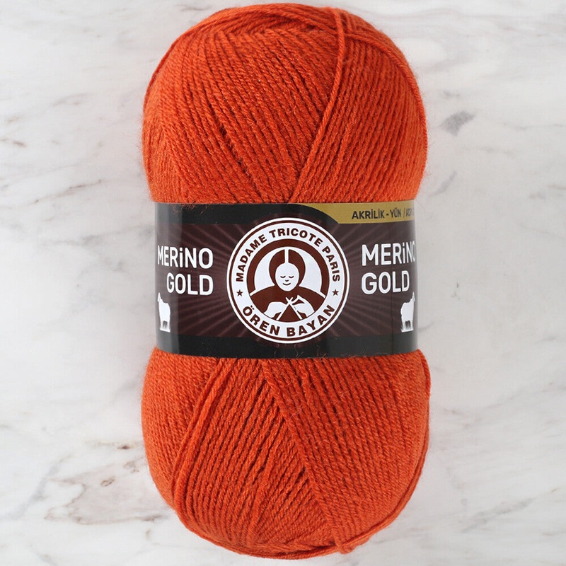 Madame Tricote Paris Merino Gold Yarn, Cinnamon – 107