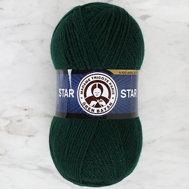 Madame Tricote Paris Star Yarn, Dark Green – 088