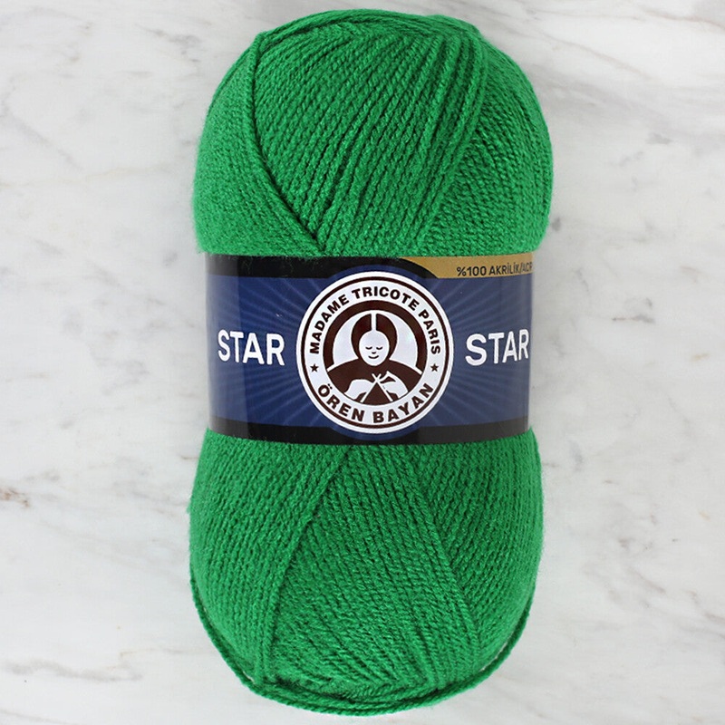 Madame Tricote Paris Star Yarn, Green – 120