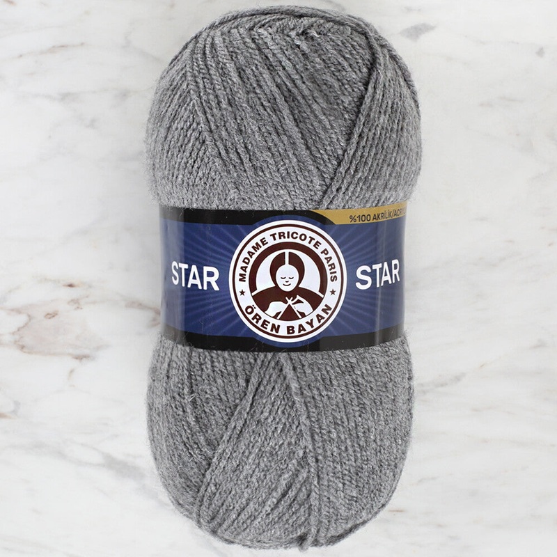 Madame Tricote Paris Star Yarn, Grey – 008