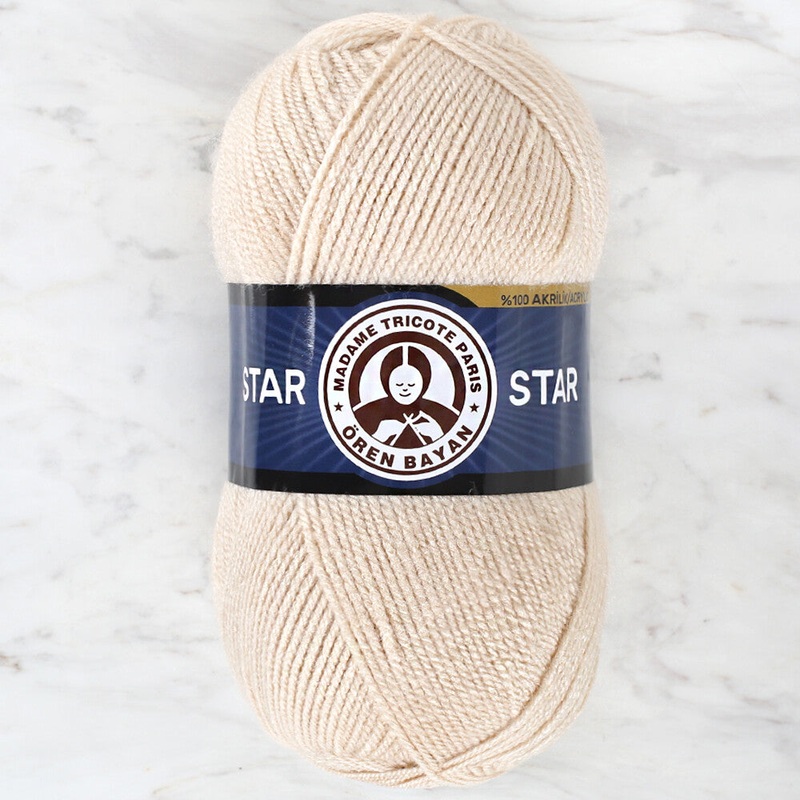 Madame Tricote Paris Star Yarn, Light Beige – 113