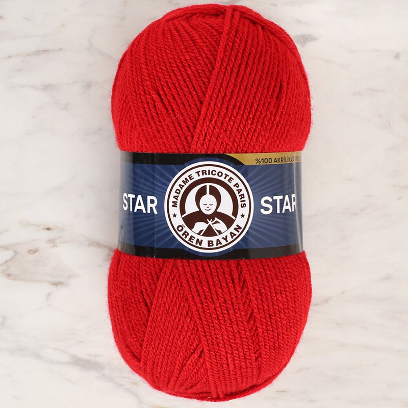 Madame Tricote Paris Star Yarn, Red – 033