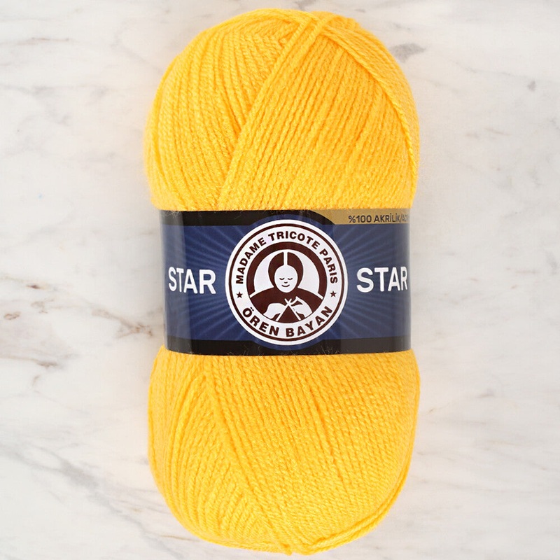 Madame Tricote Paris Star Yarn, Yellow – 029