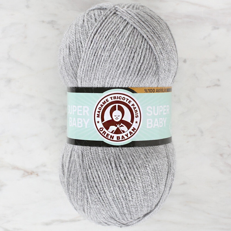 Madame Tricote Paris Super Baby Yarn, Grey – 007