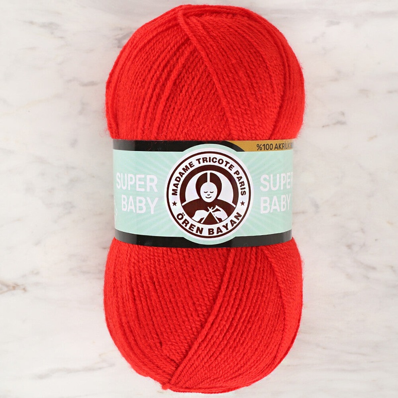 Madame Tricote Paris Super Baby Yarn, Red – 144