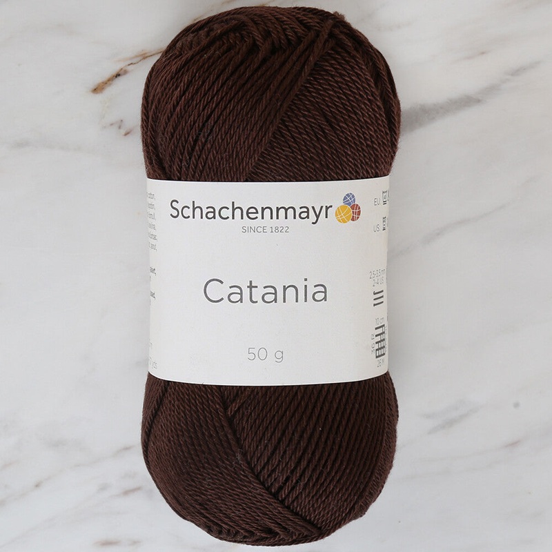 Schachenmayr Catania 50gr Yarn, Dark Brown – 00162