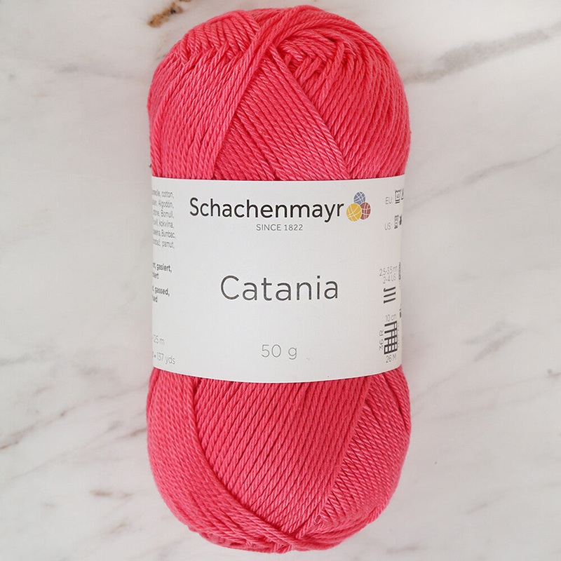 Schachenmayr Catania 50gr Yarn, Vermillion – 00256