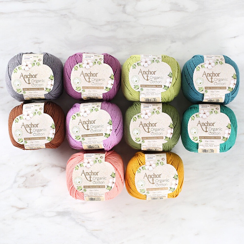 Anchor Organic Cotton 10 Pack Set, Assorted Colors – A28G002-09061