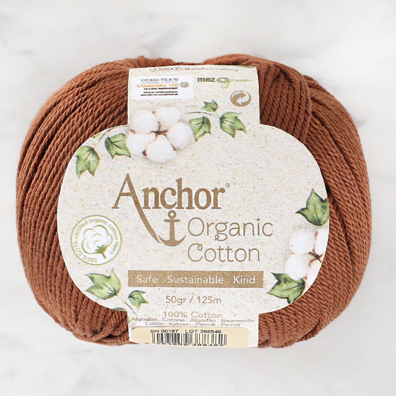 Anchor Organic Cotton Yarn, Brown – SH 00157