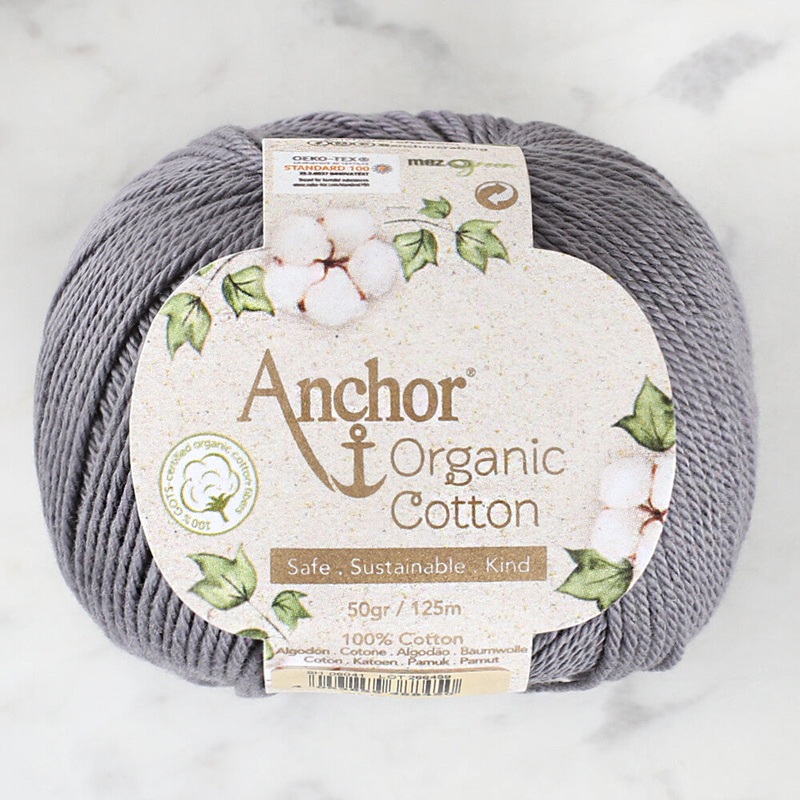 Anchor Organic Cotton Yarn, Dark Grey – SH 06041