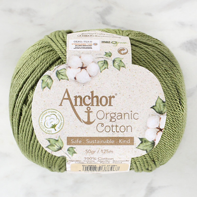 Anchor Organic Cotton Yarn, Green – SH 06523