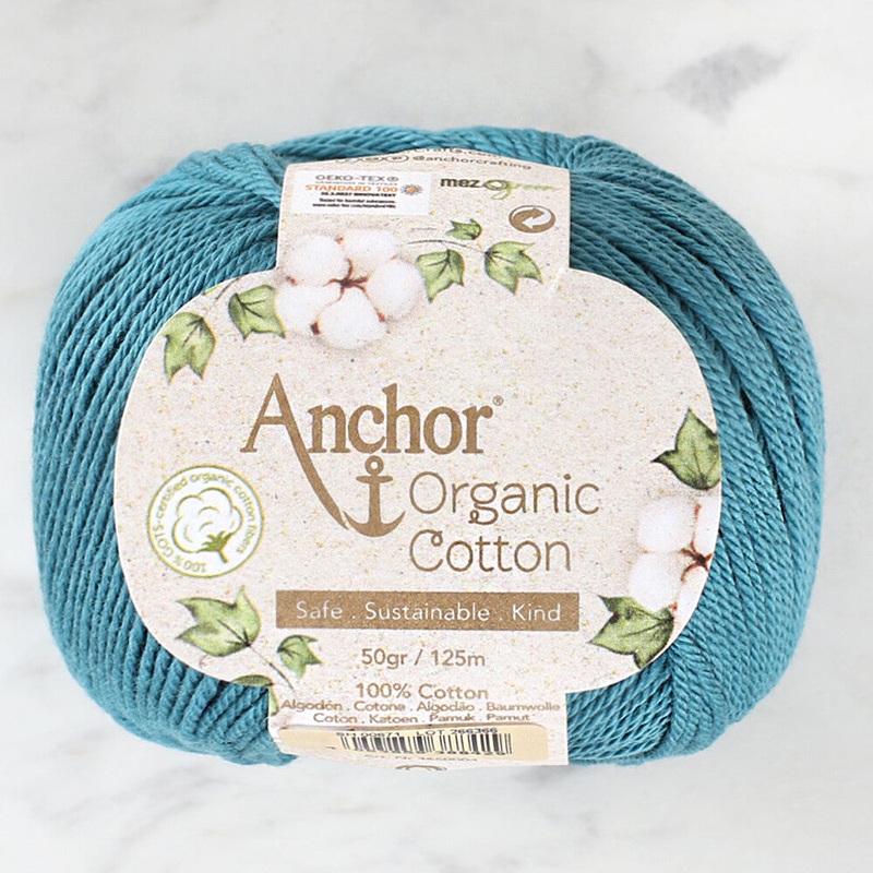 Anchor Organic Cotton Yarn, Petrol Blue – SH 00671