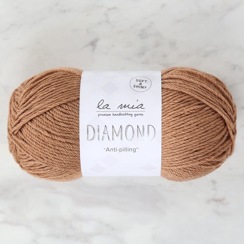 La Mia Diamond Yarn, Brown – L144