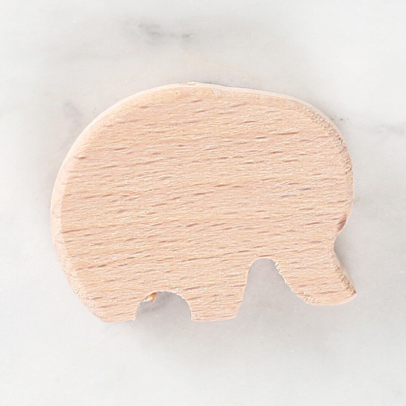 Loren Crafts Elephant Shaped Wooden Bead