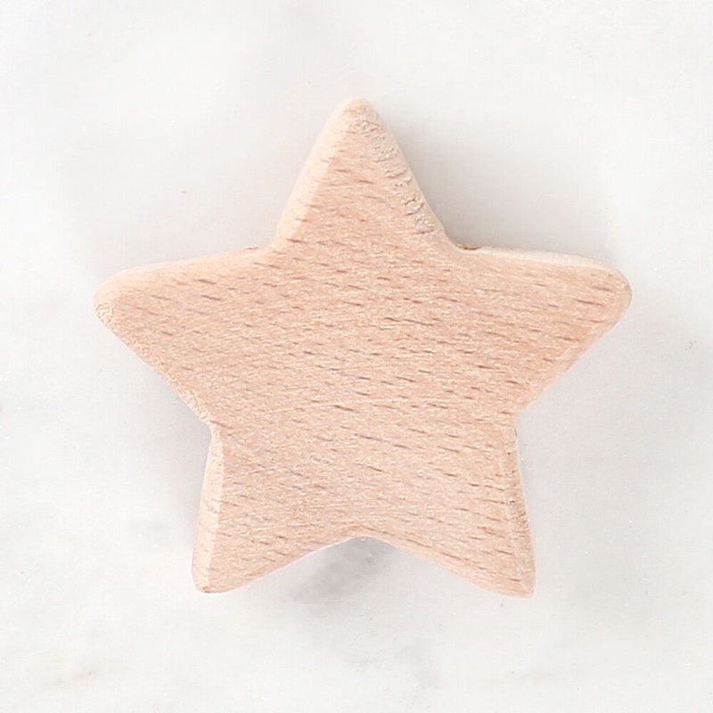 Loren Crafts Star Shaped Wooden Bead