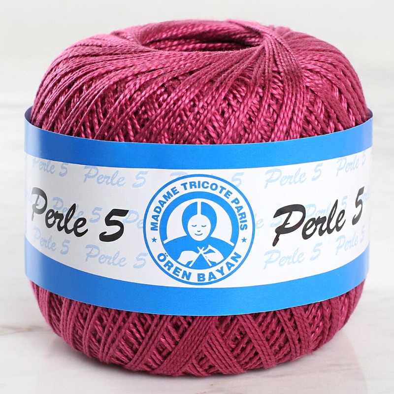 Madame Tricote Paris 5/2 Perle No:5 Lace Thread, Purple – 53803