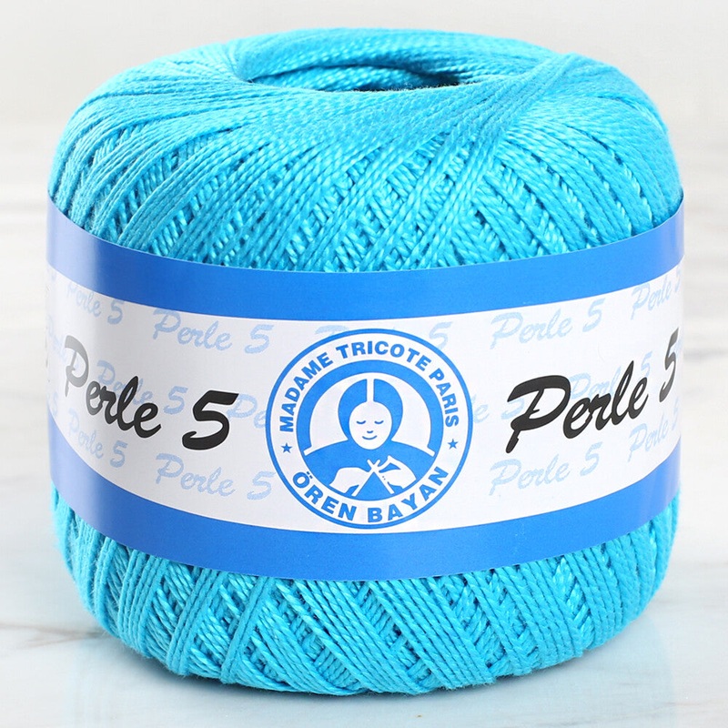 Madame Tricote Paris 5/2 Perle No:5 Lace Thread, Turqouise – 53845