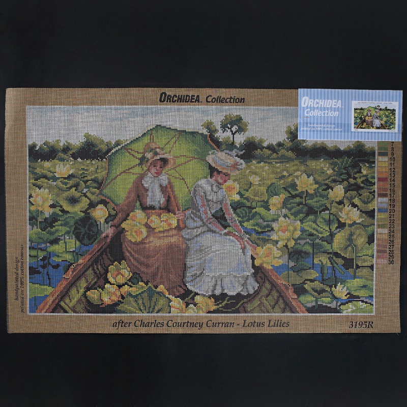 Orchidea 40×70 cm Charles Courtney Curran – Lotus Lilies Printed Gobelin 3195R