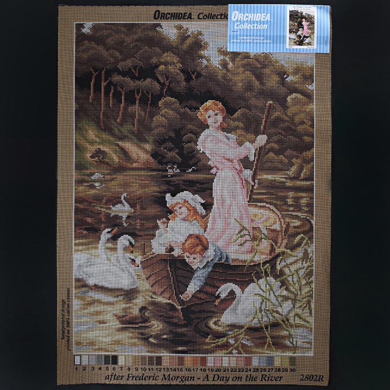 Orchidea 50×70 cm Frederic Morgan – A Day On The River Printed Gobelin 2802R