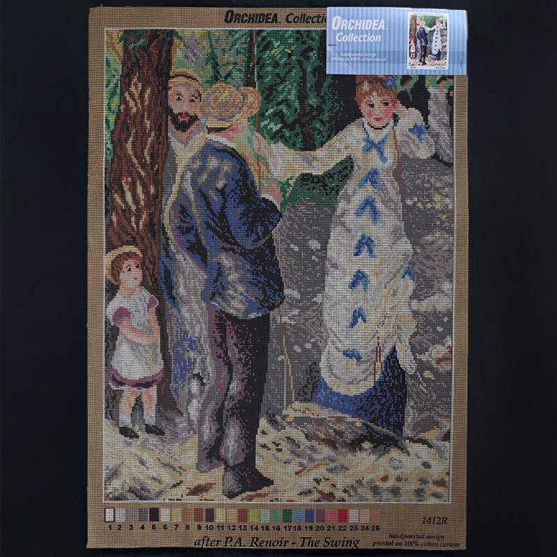 Orchidea 54×70 cm Pierre Auguste Renoir – The Swing Printed Gobelin 1412R