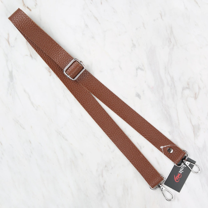 Knitme Sliding Buckle Bag Strap 130×2,5 cm Brown BA-0003